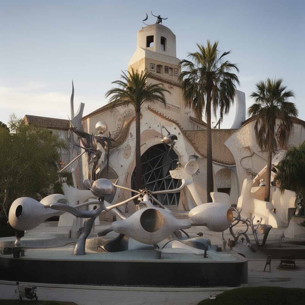 AI-generated illustration of Dalí Theatre-Museum, Figueres, Spain