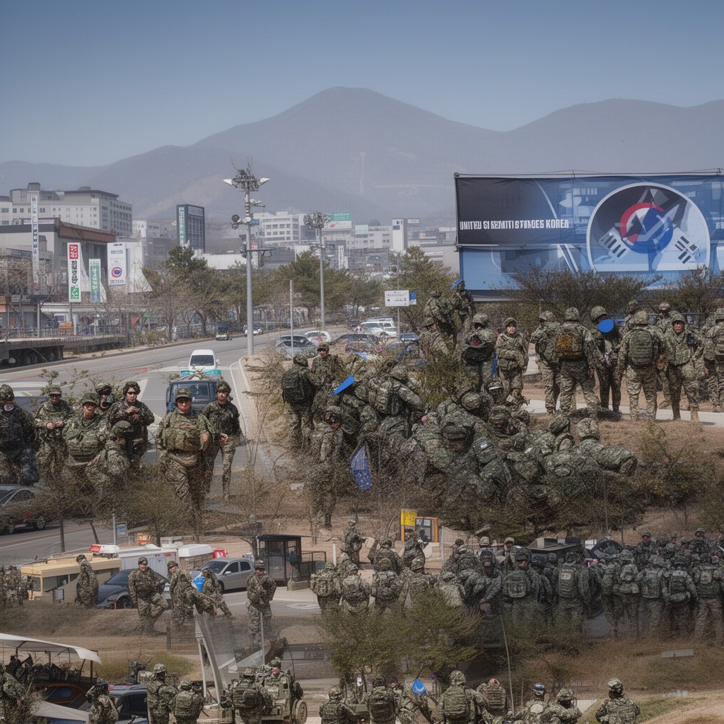 AI-generated illustration of United States Forces Korea