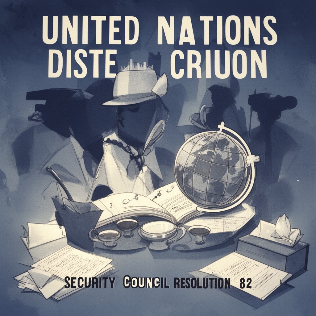 AI-generated illustration of United Nations Security Council Resolution 82