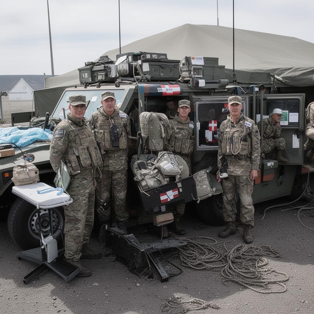 AI-generated illustration of Armed Forces of Denmark (medical support)