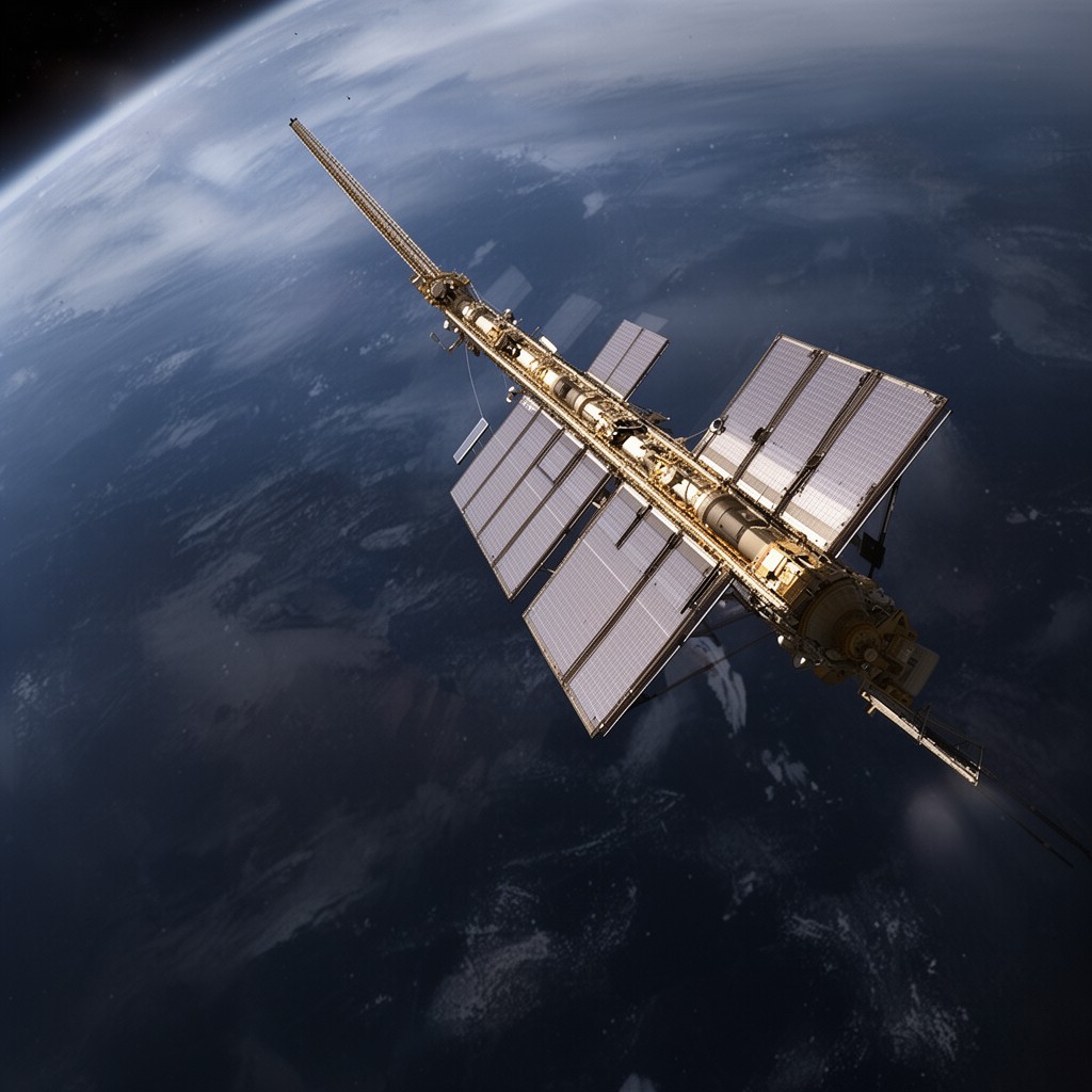 AI-generated illustration of Arabsat-6A