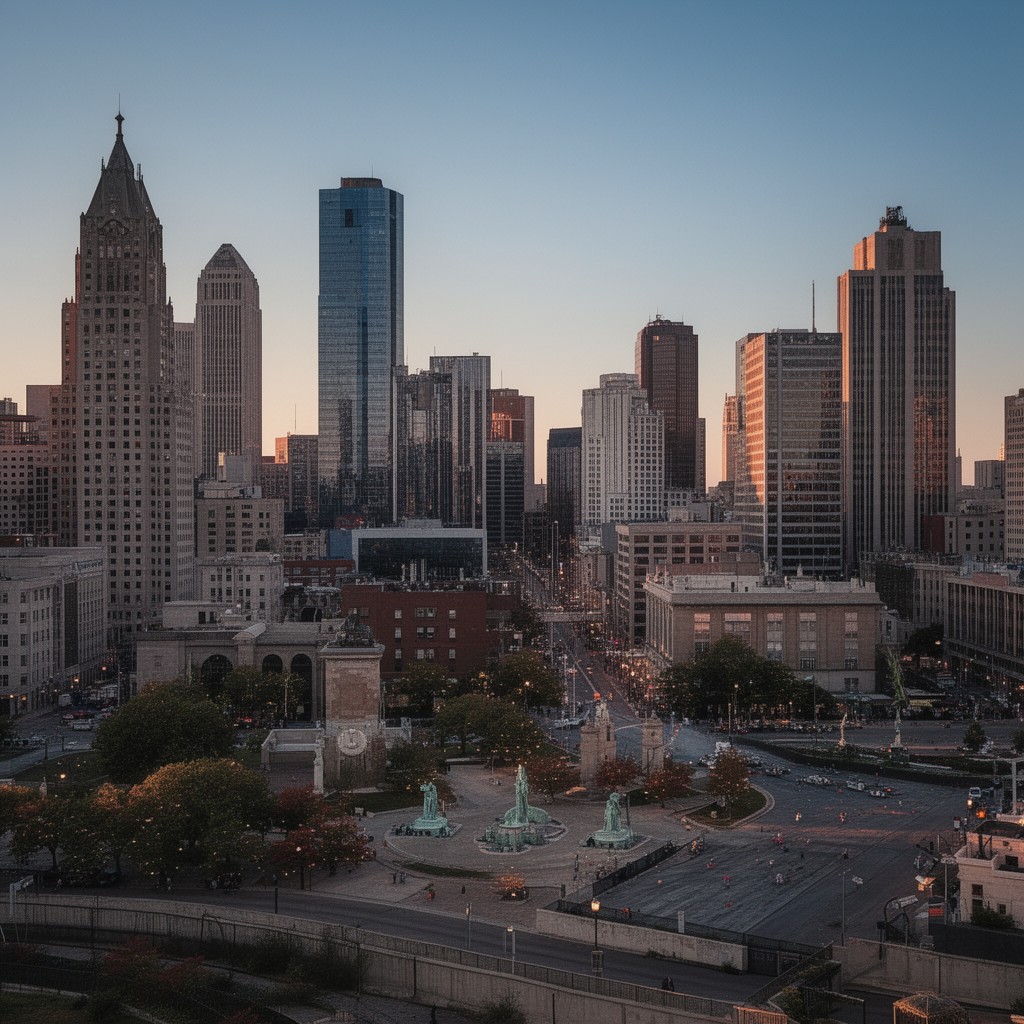 AI-generated illustration of Indianapolis, Indiana, United States of America
