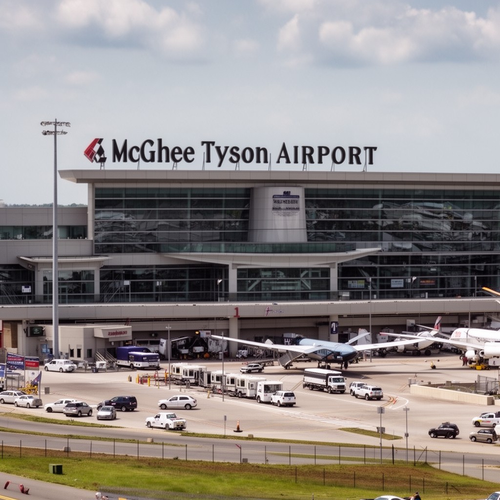 AI-generated illustration of McGhee Tyson Airport