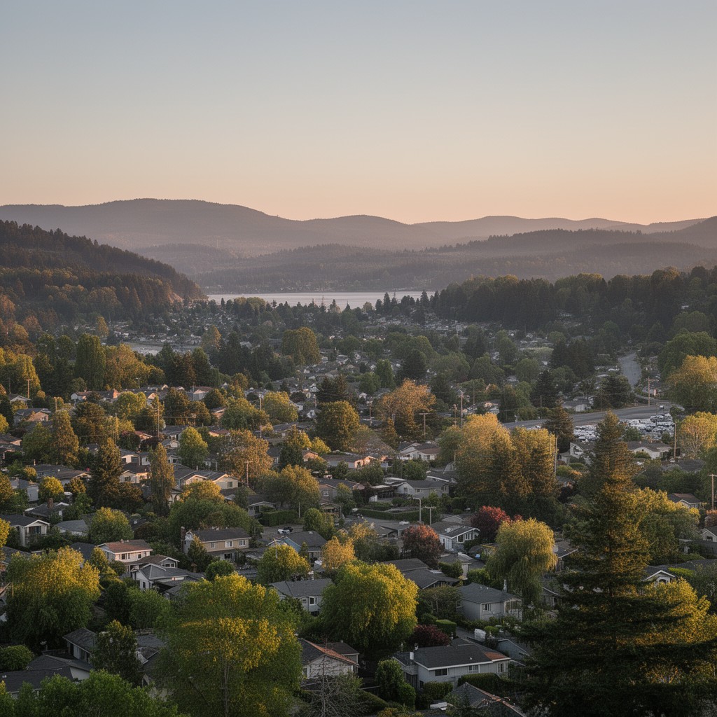 AI-generated illustration of West Slope, Oregon