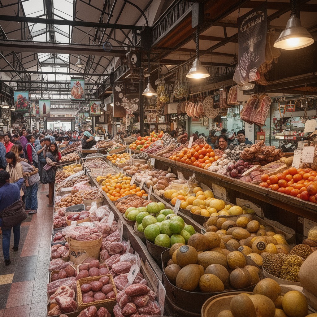 AI-generated illustration of Mercado de San Juan
