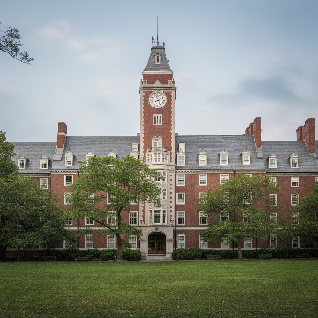 AI-generated illustration of Holworthy Hall