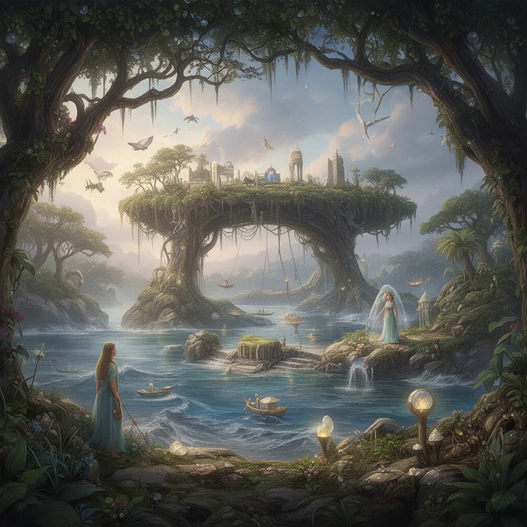 AI-generated illustration of Ogygia