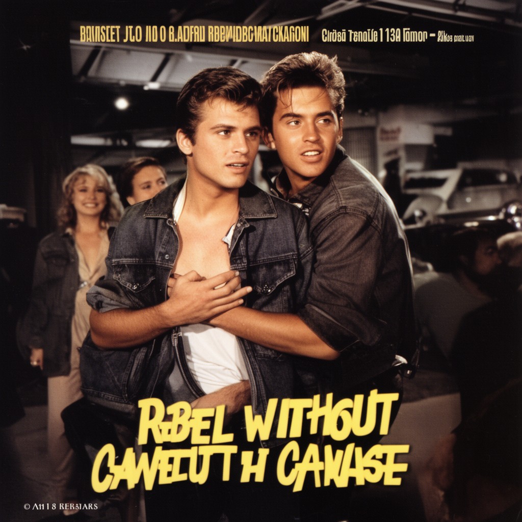 AI-generated illustration of Rebel Without a Cause