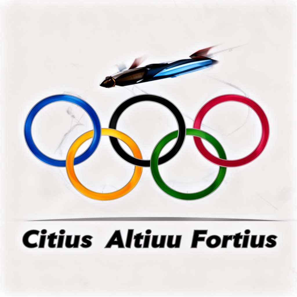 AI-generated illustration of Citius, Altius, Fortius