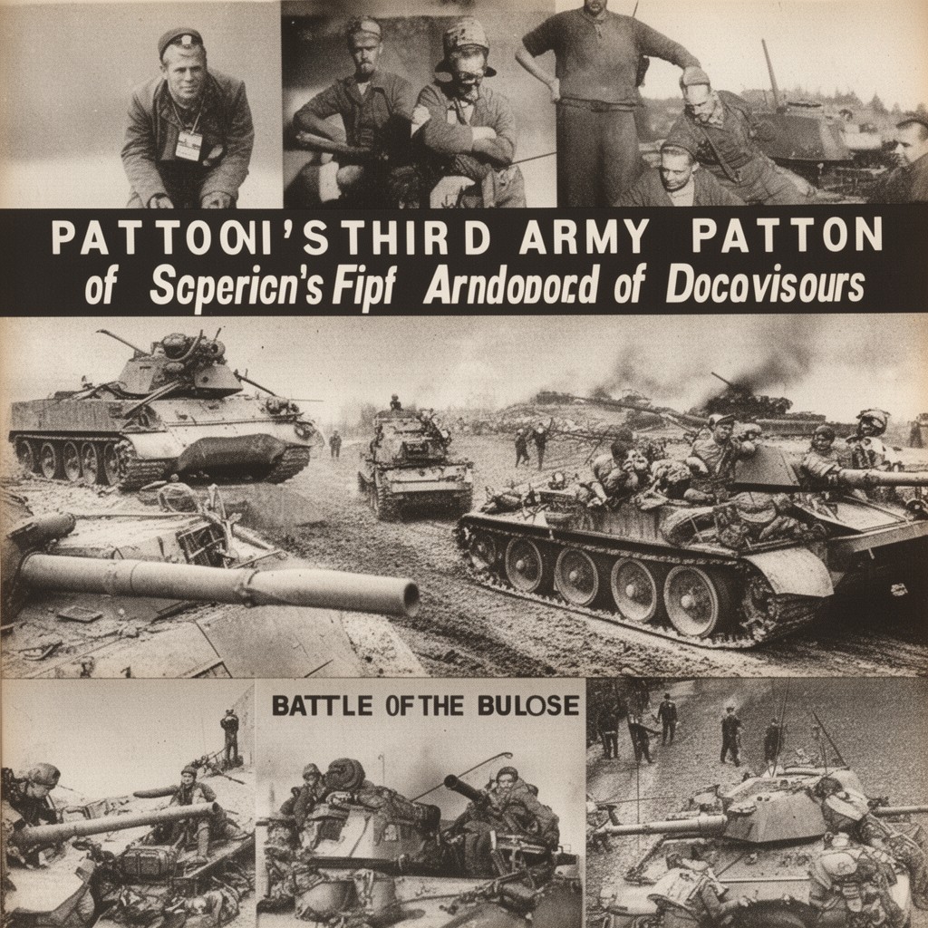 AI-generated illustration of Patton's Third Army