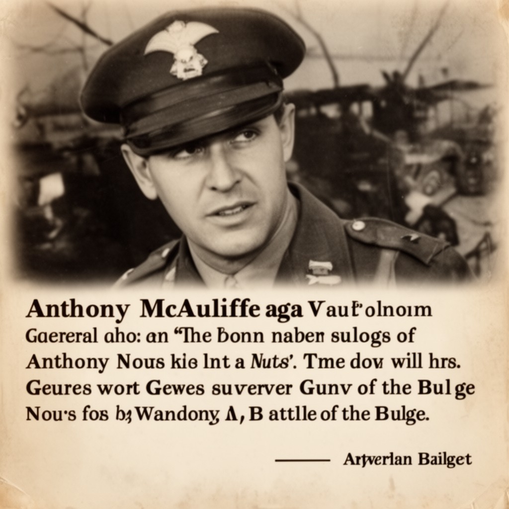 AI-generated illustration of Anthony McAuliffe