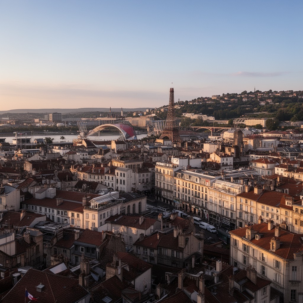 AI-generated illustration of Saint-Étienne