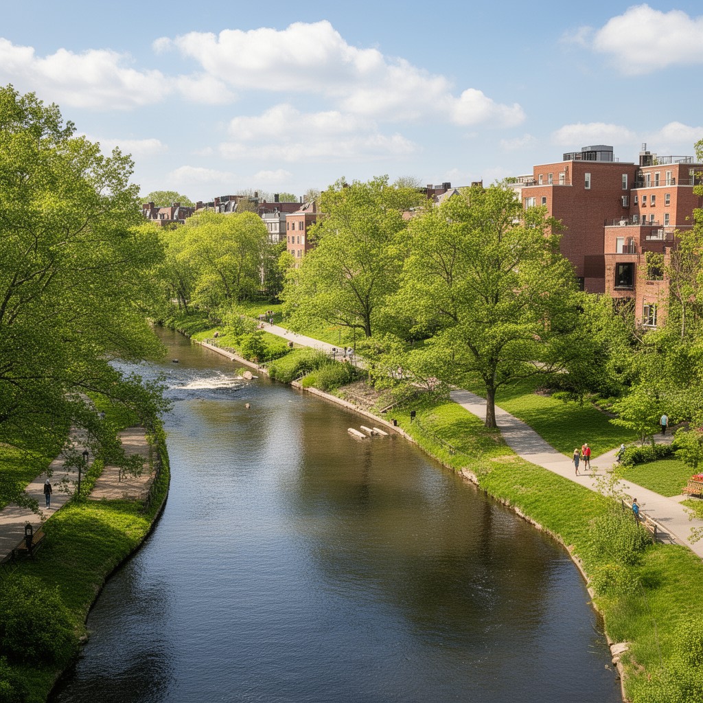 AI-generated illustration of Riverway