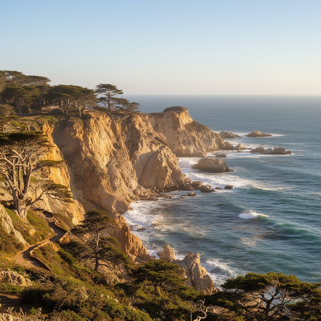 AI-generated illustration of Torrey Pines State Natural Reserve