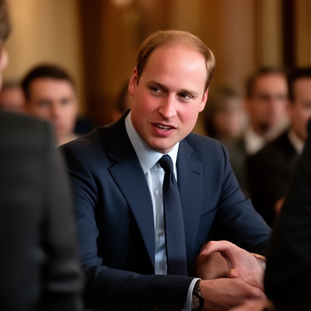 AI-generated illustration of Prince William, Prince of Wales