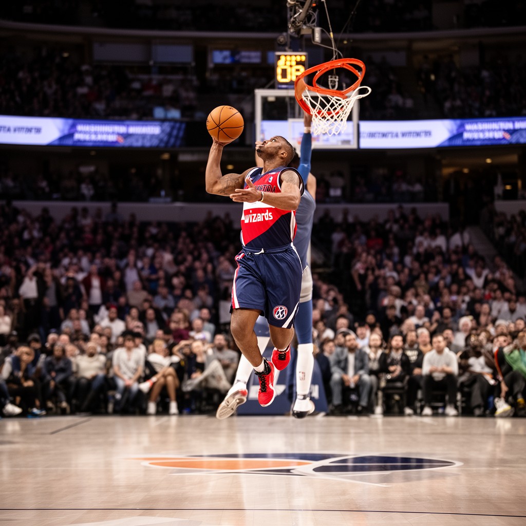 AI-generated illustration of Washington Wizards