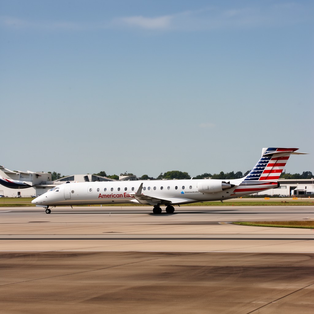 AI-generated illustration of American Eagle Airlines (now Envoy Air)