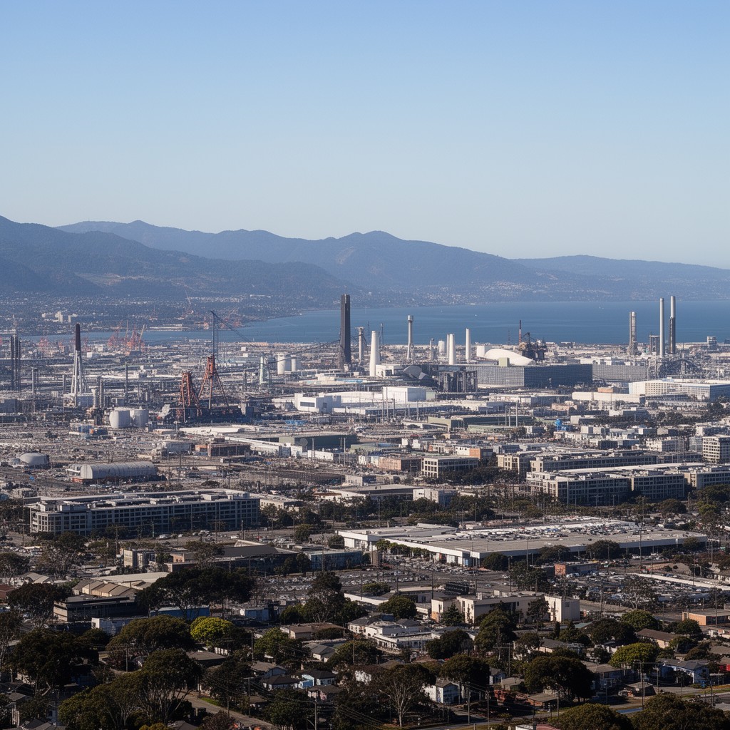 AI-generated illustration of South San Francisco