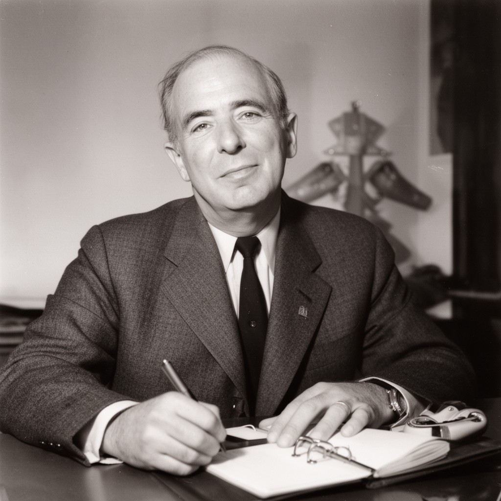AI-generated illustration of Paul G. Hoffman