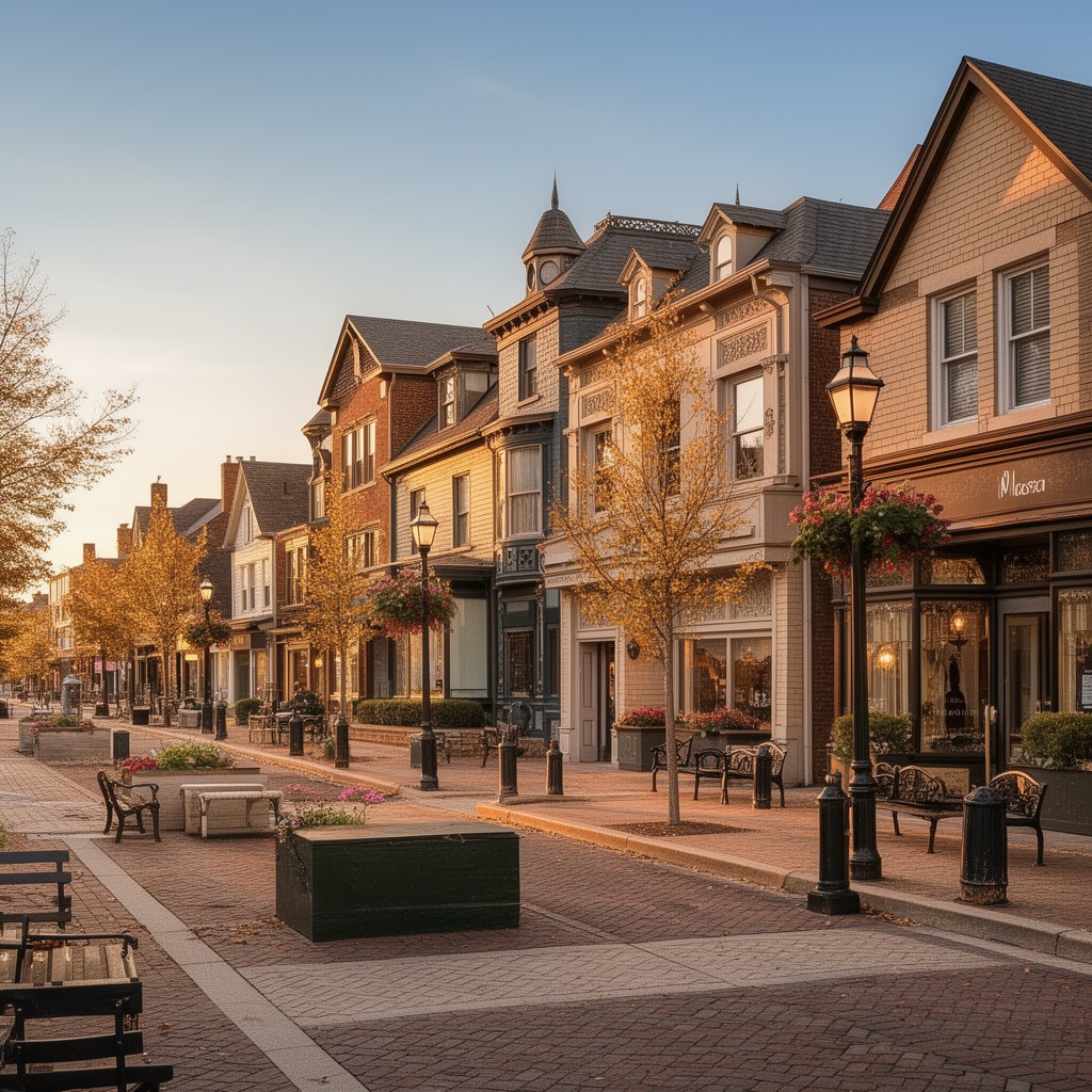 AI-generated illustration of Hinsdale, Illinois