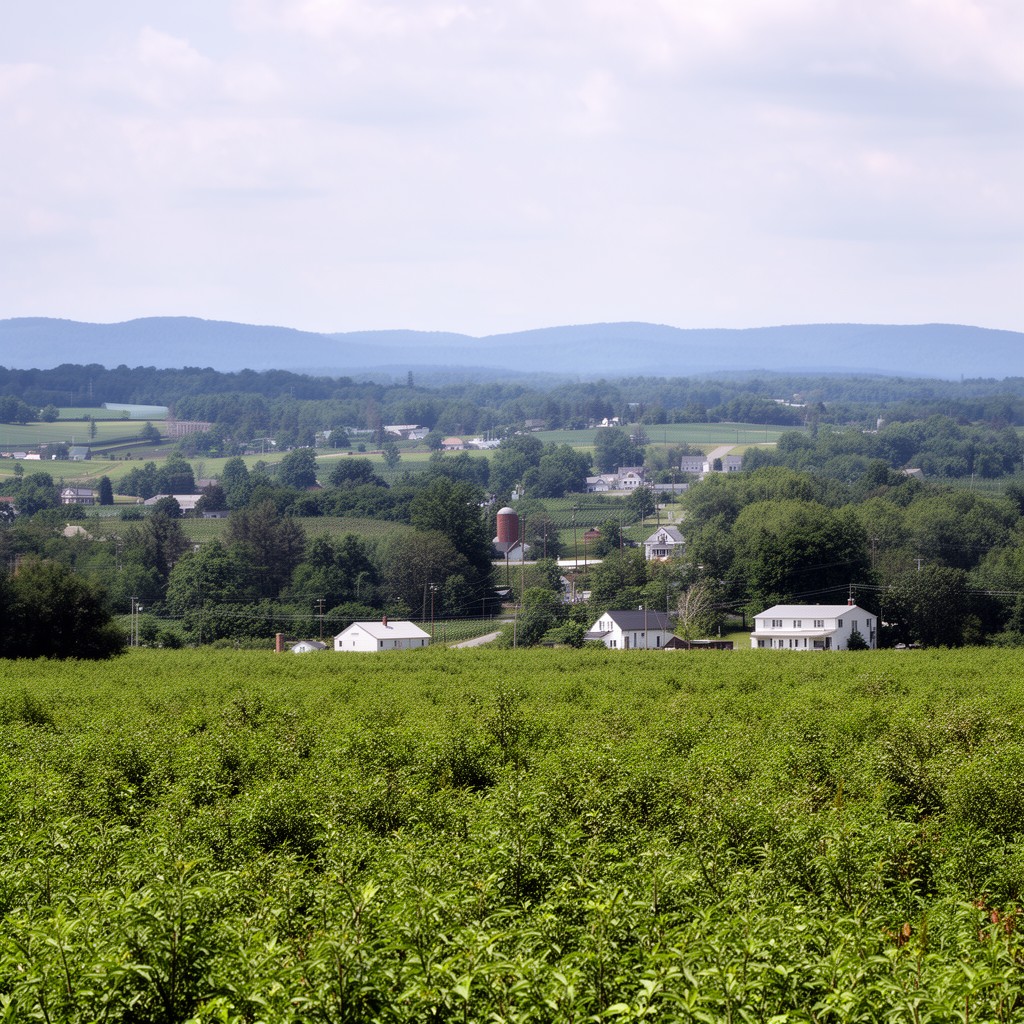 AI-generated illustration of Pine Plains