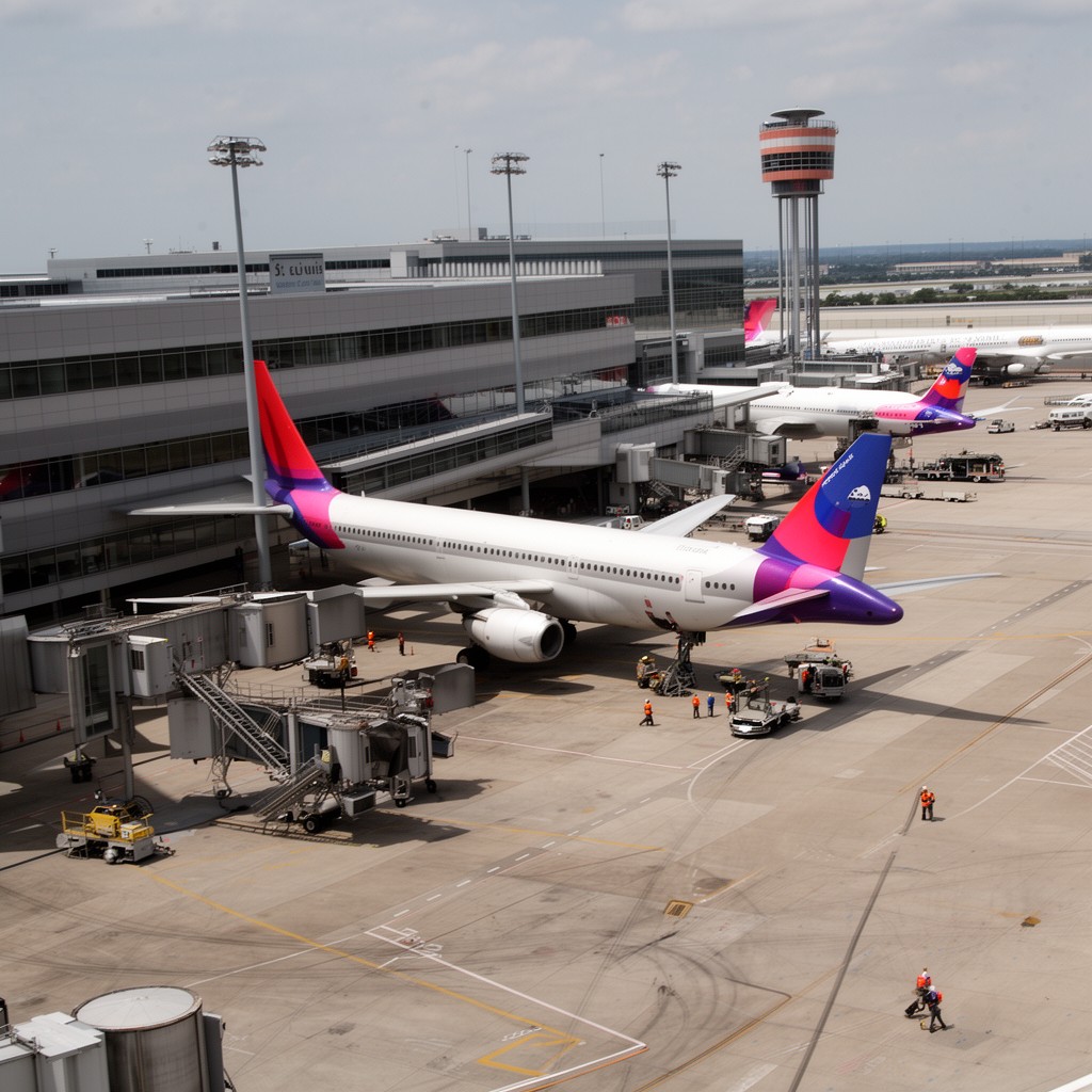 AI-generated illustration of St. Louis Lambert International Airport