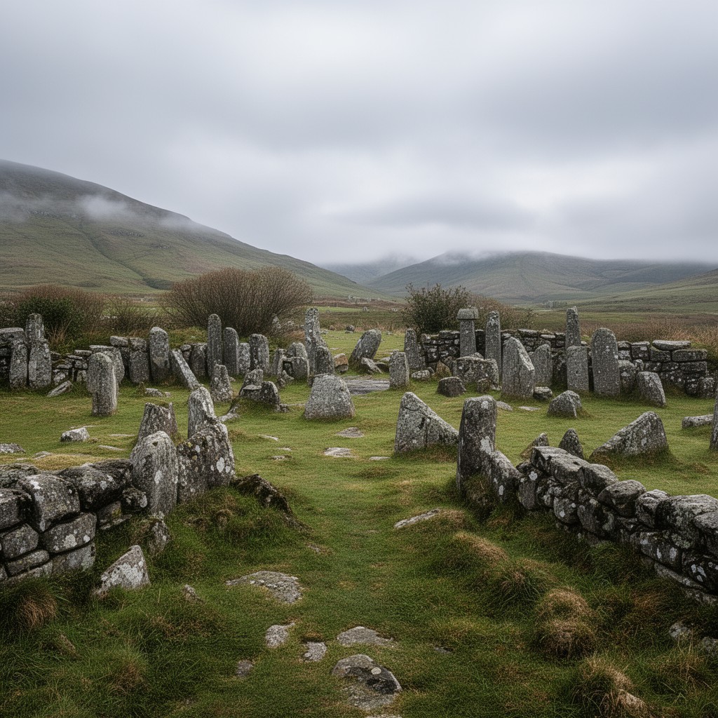 AI-generated illustration of Gaelic Ireland
