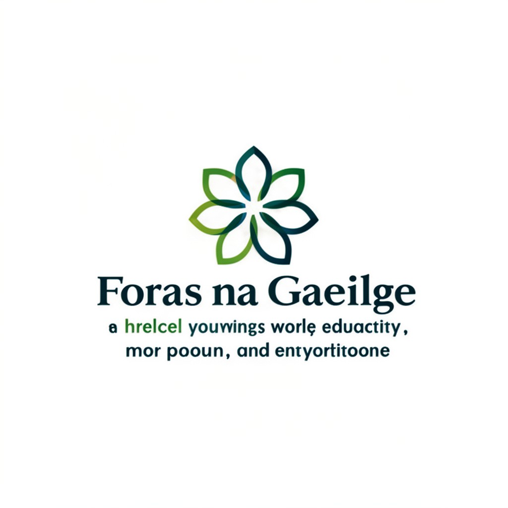 AI-generated illustration of Foras na Gaeilge