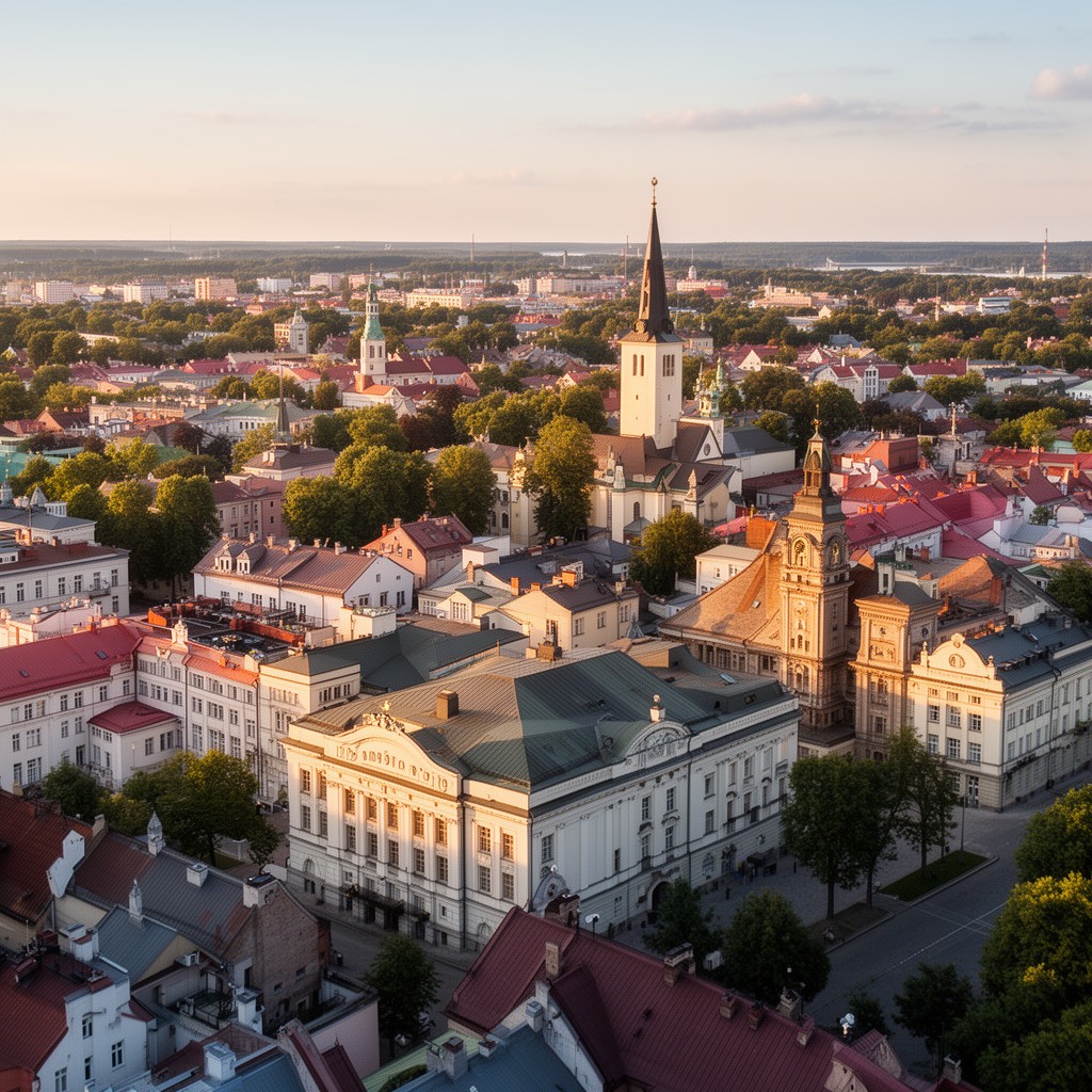 AI-generated illustration of Tartu