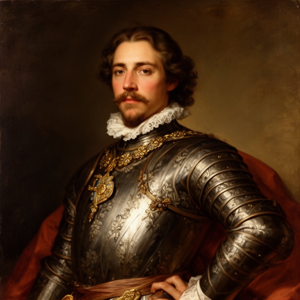 AI-generated illustration of Gustavus Adolphus of Sweden
