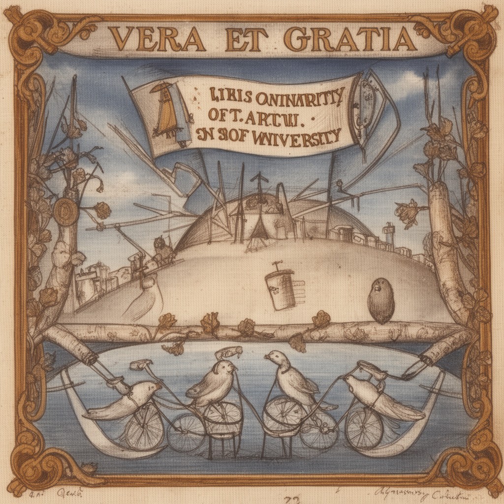 AI-generated illustration of Vera et gratia (Latin)