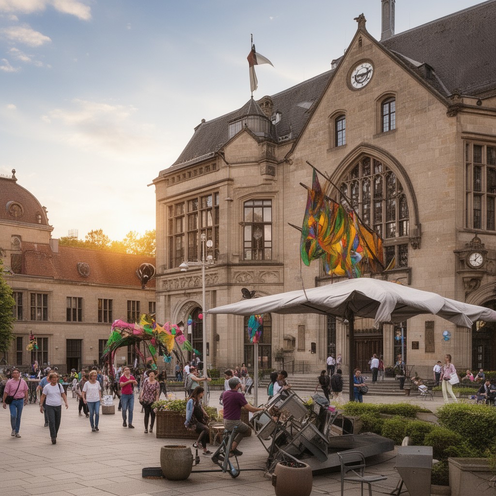 AI-generated illustration of Stadt der Wissenschaften