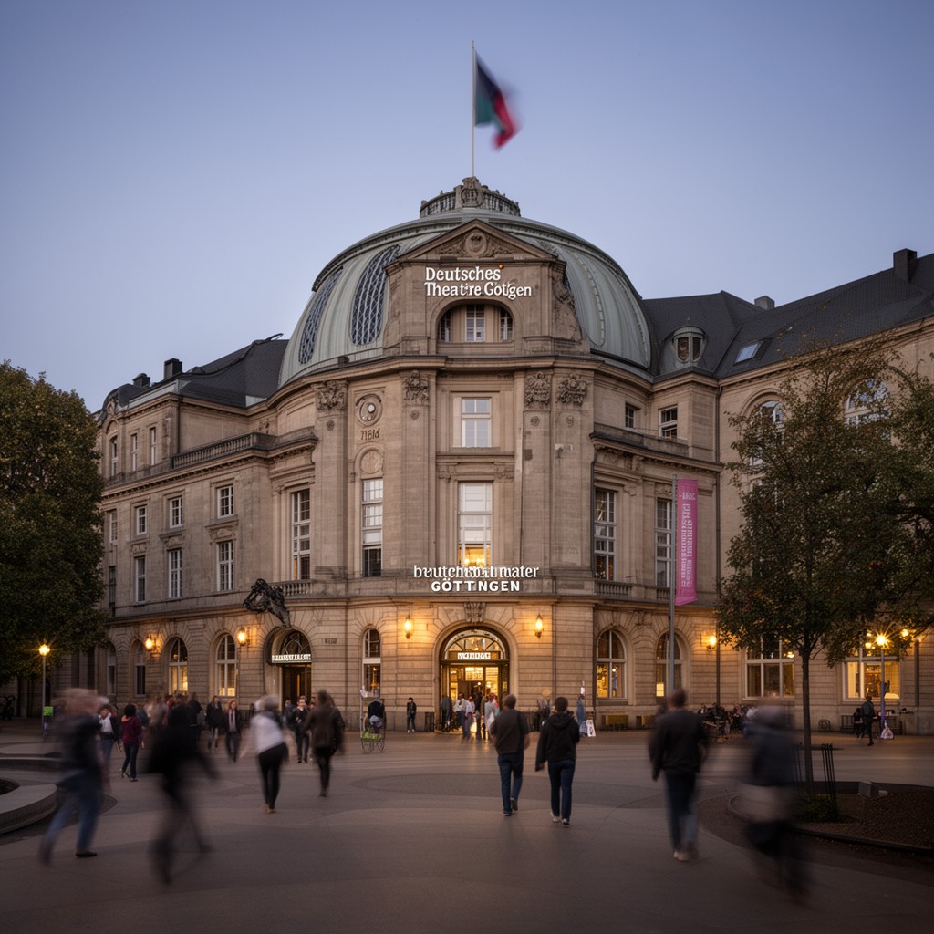 AI-generated illustration of Deutsches Theater Göttingen
