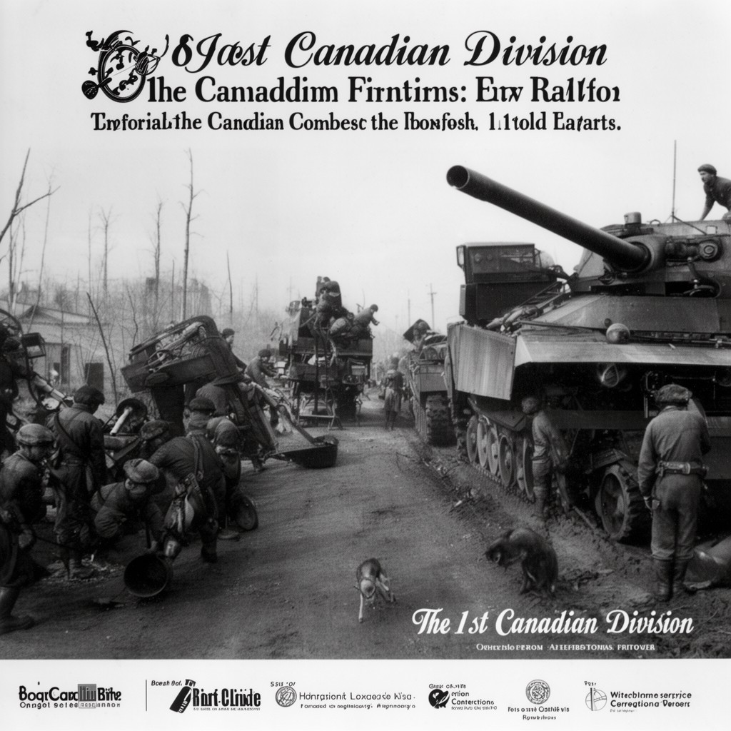 AI-generated illustration of 1st Canadian Division