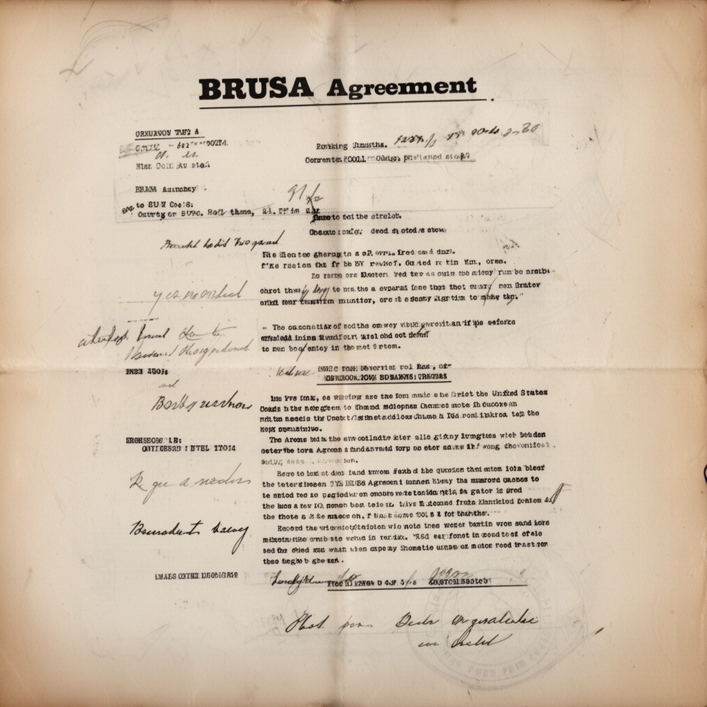AI-generated illustration of BRUSA Agreement