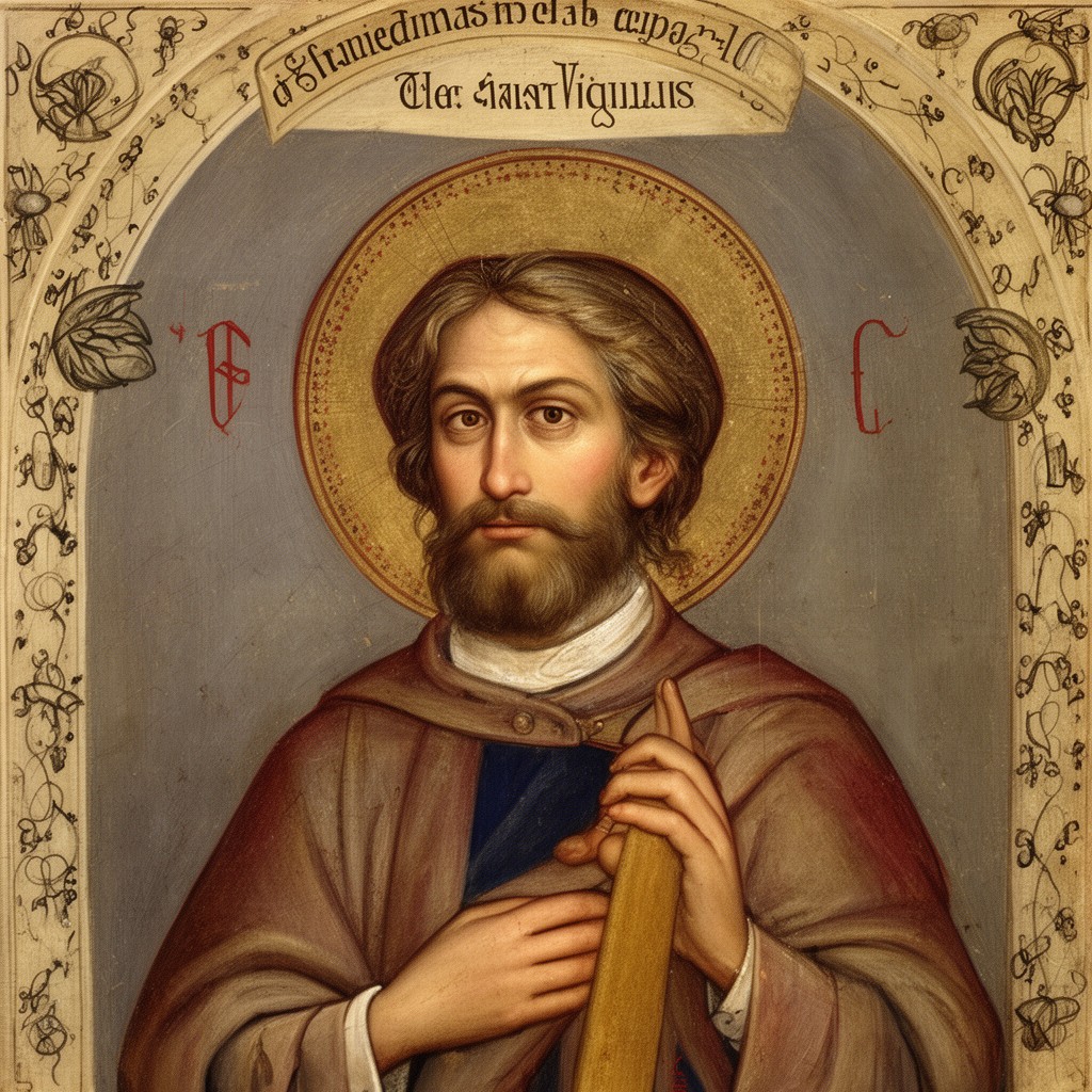 AI-generated illustration of Saint Vigilius of Trent