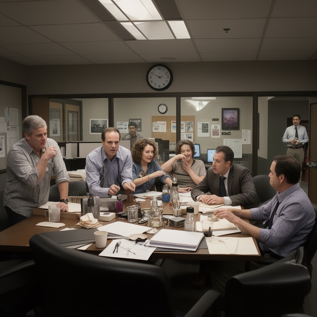 AI-generated illustration of The Office (U.S. TV series)