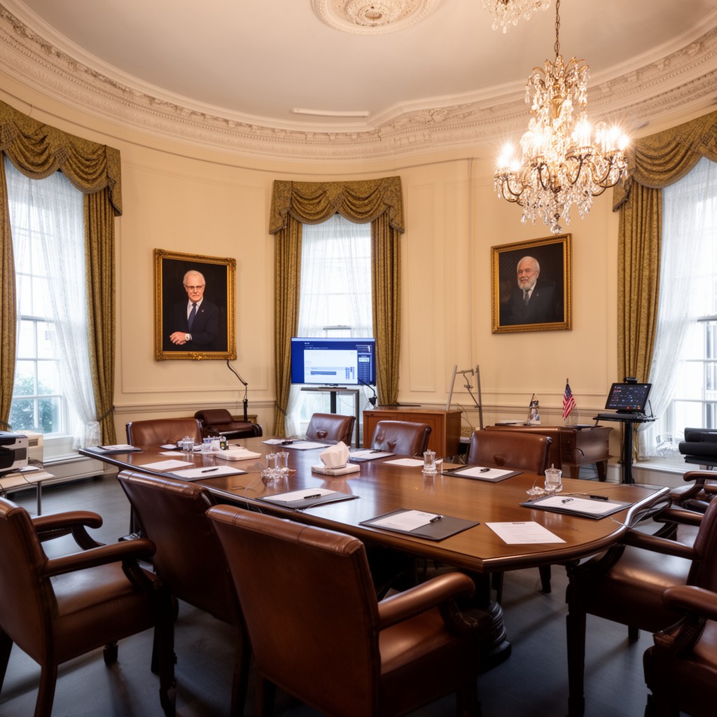 AI-generated illustration of Roosevelt Room