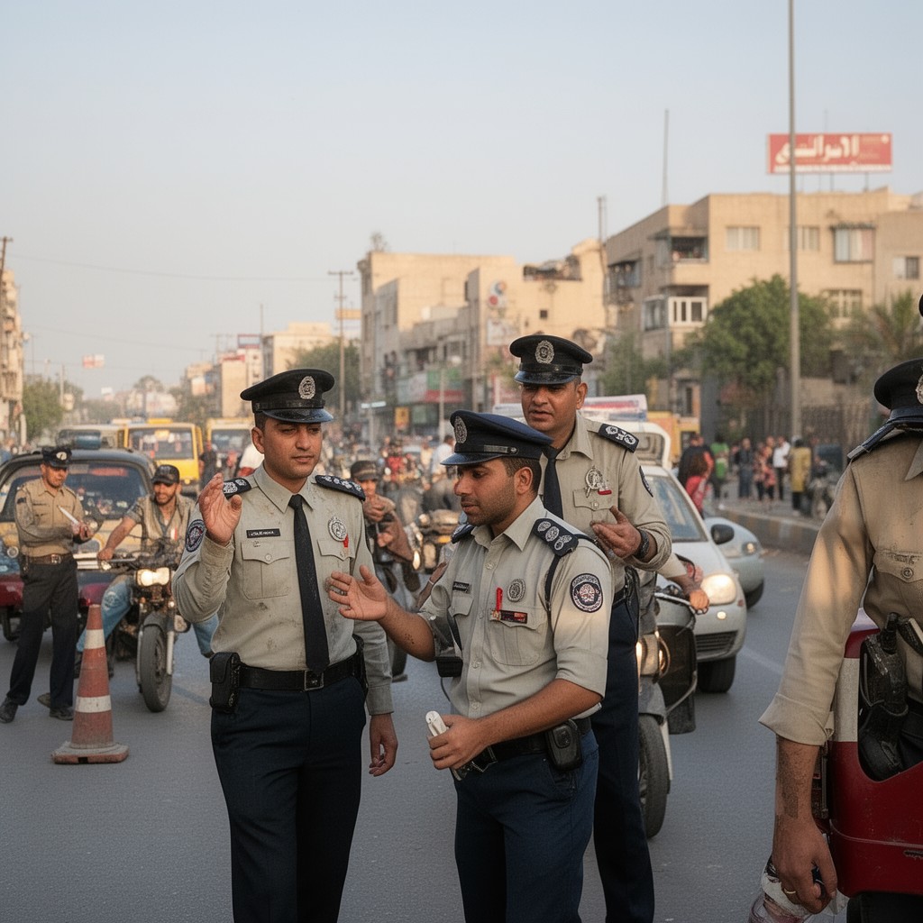AI-generated illustration of Traffic Police