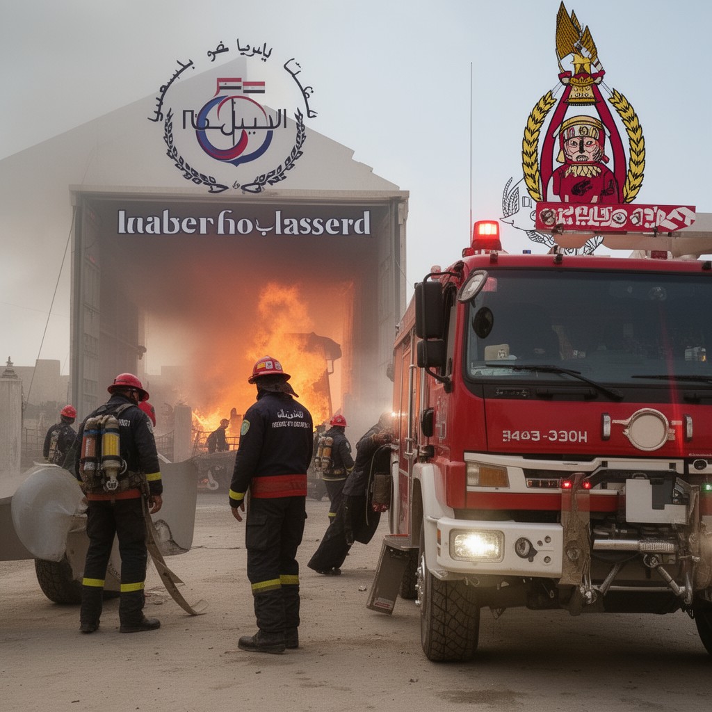 AI-generated illustration of Civil Protection (Fire and Rescue)