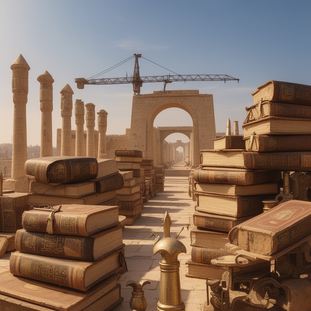 AI-generated illustration of Egyptian law