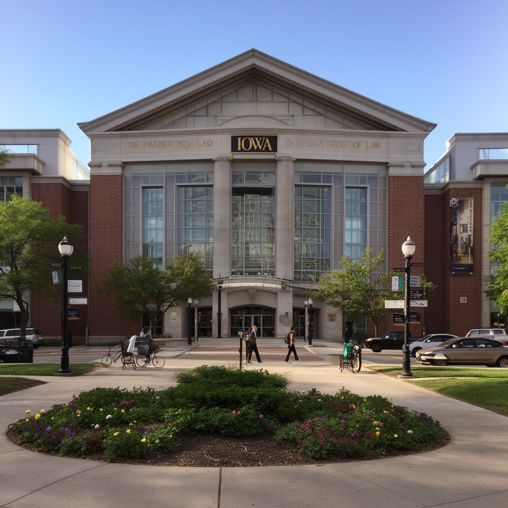AI-generated illustration of University of Iowa College of Law