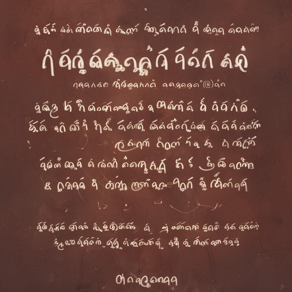 AI-generated illustration of Thaana script