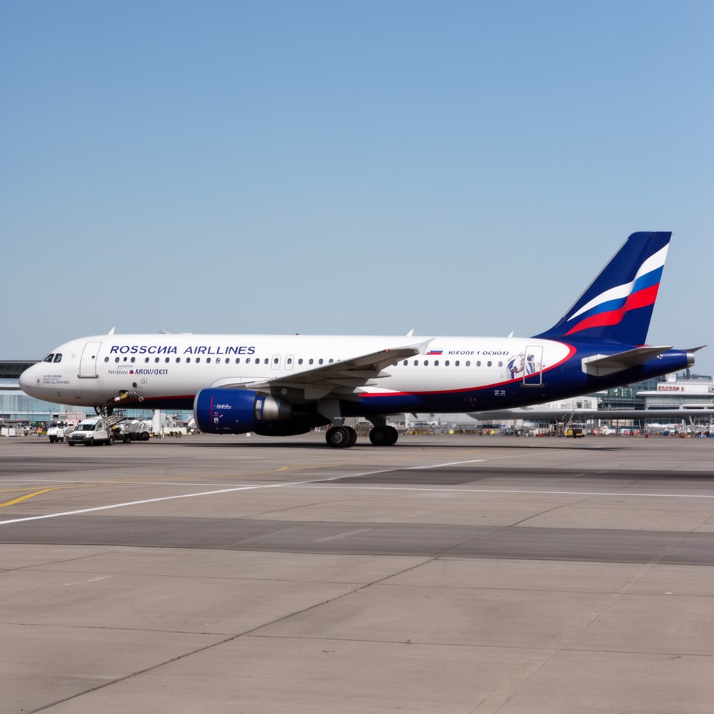 AI-generated illustration of Rossiya Airlines
