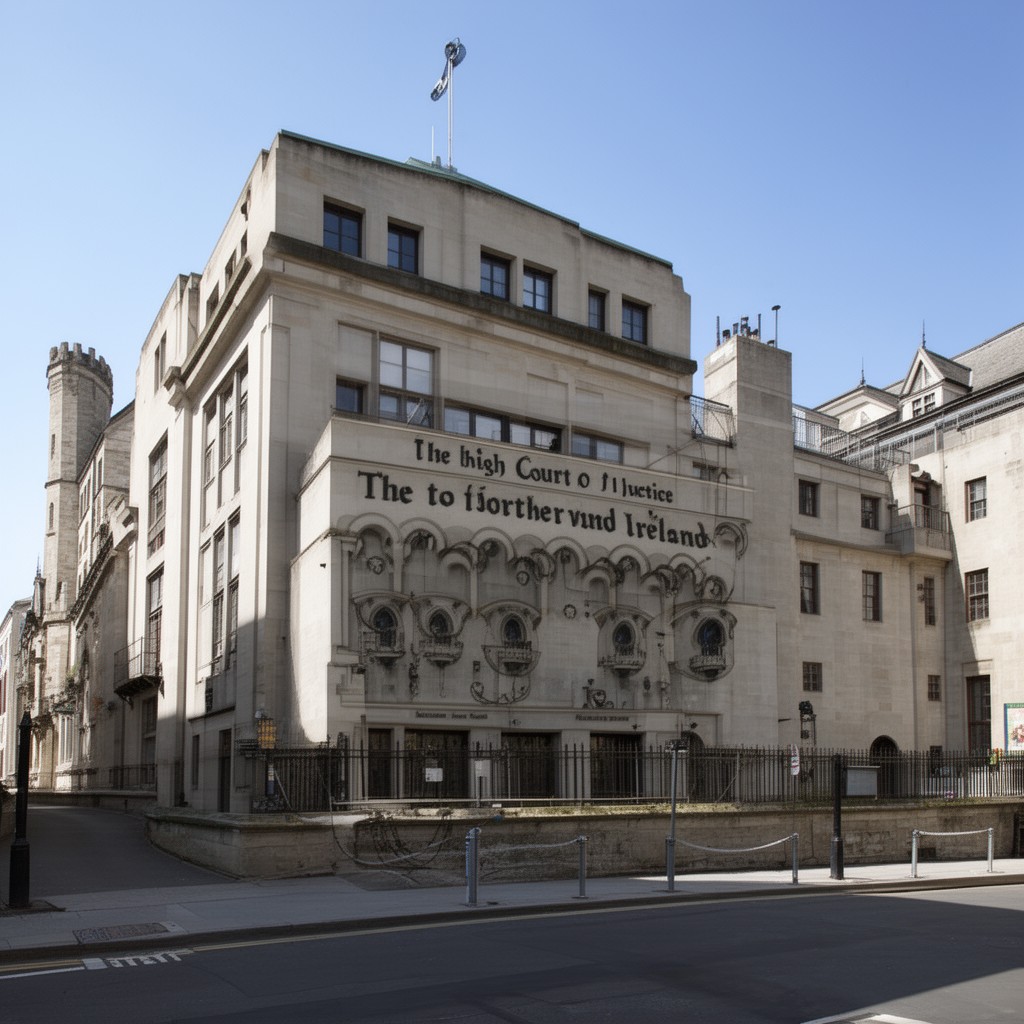 AI-generated illustration of High Court of Justice in Northern Ireland