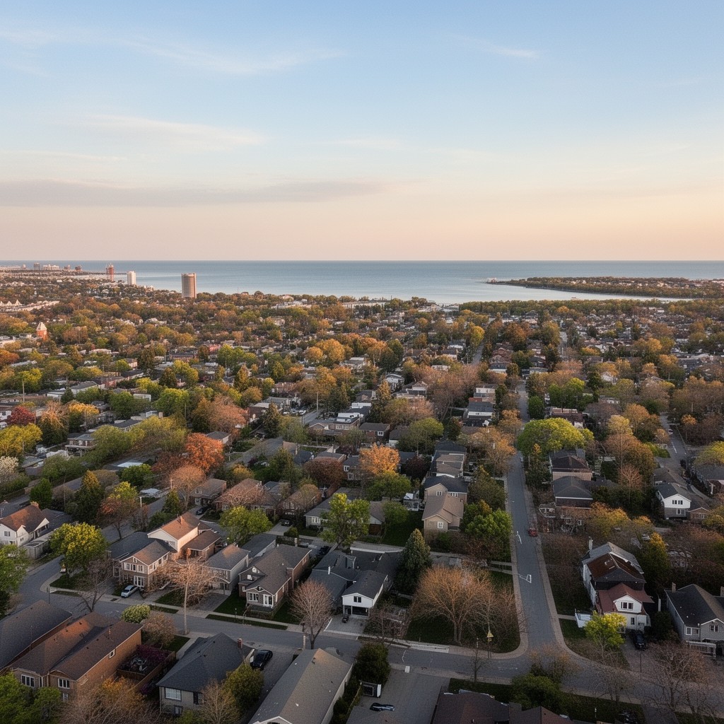 AI-generated illustration of Pickering, Ontario