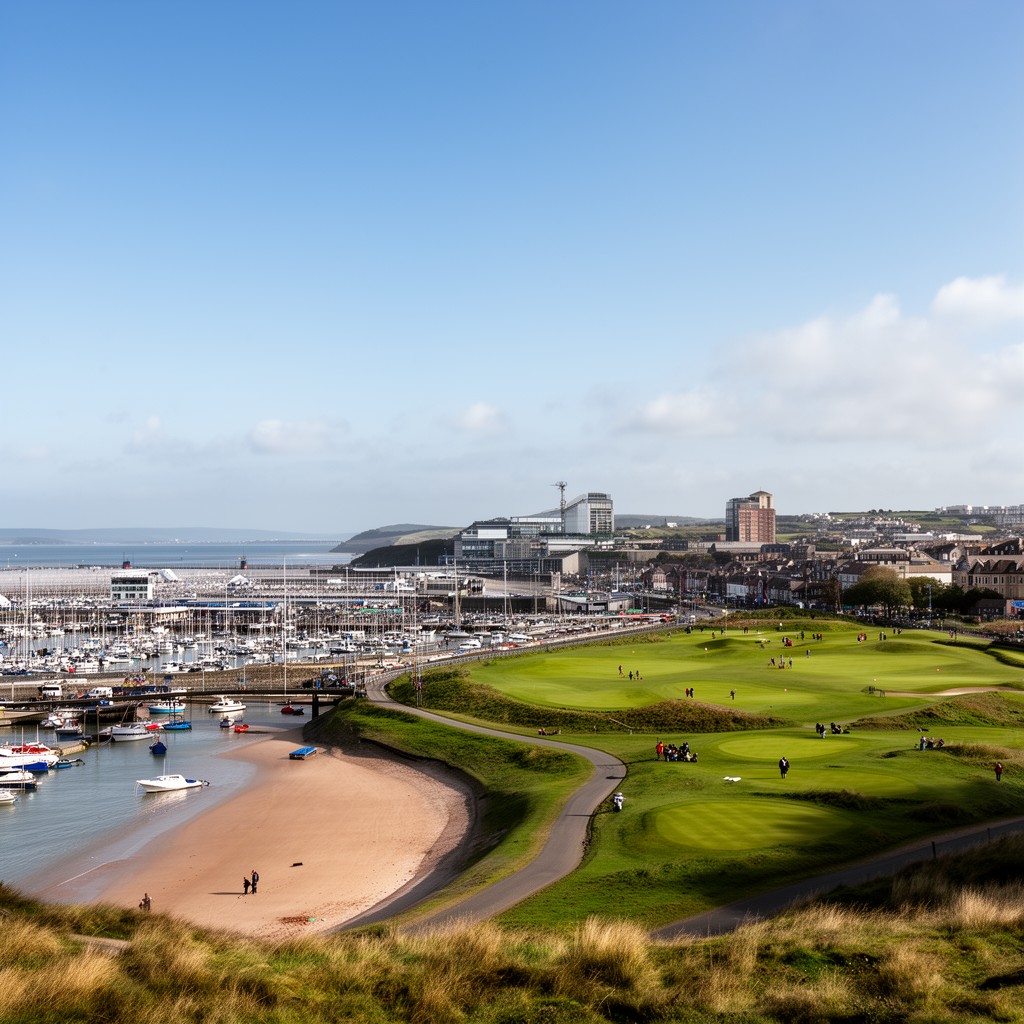AI-generated illustration of Troon, Scotland