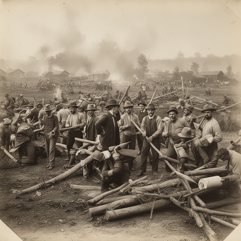 AI-generated illustration of Seven Days Battles