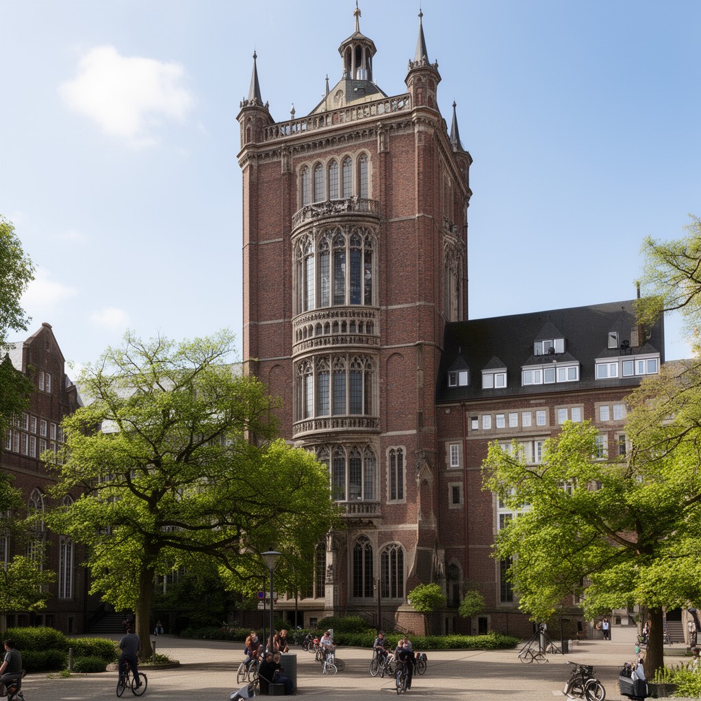 AI-generated illustration of University of Oldenburg