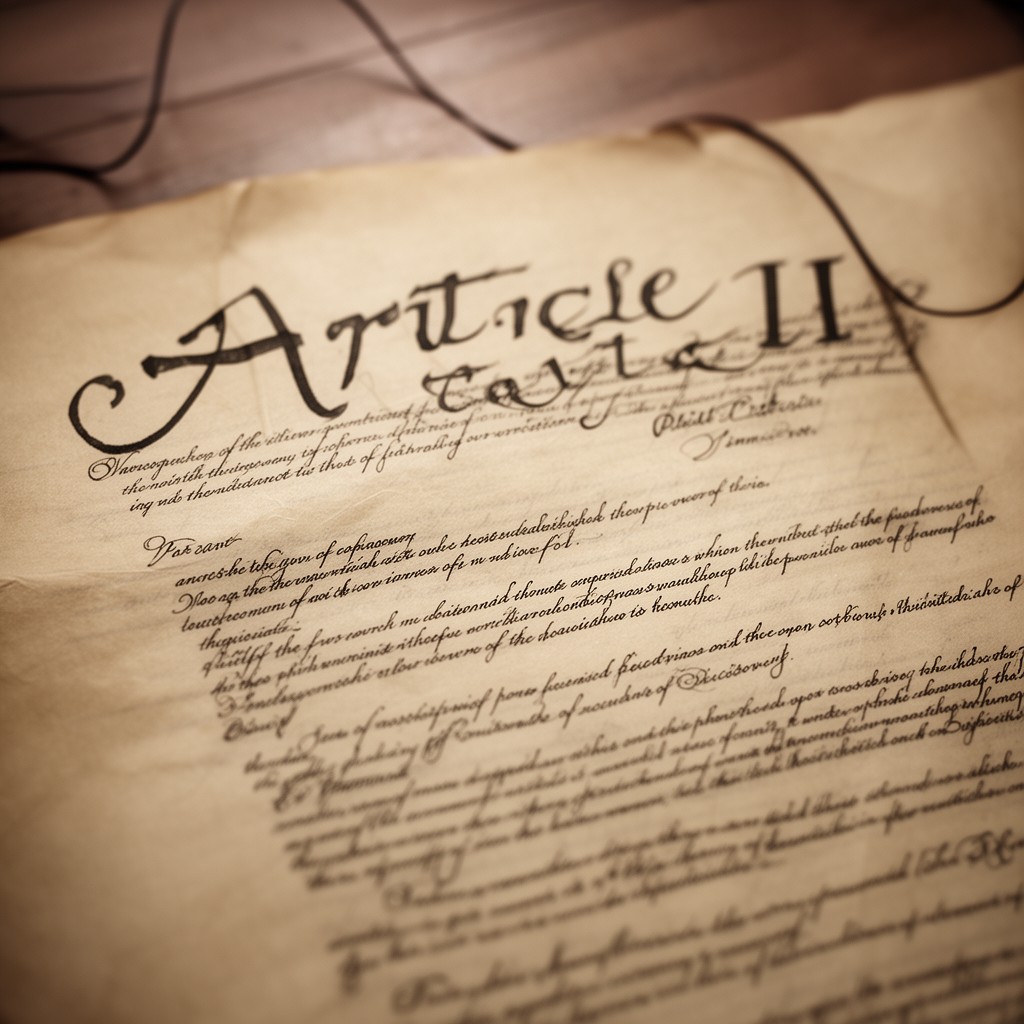 AI-generated illustration of Article II